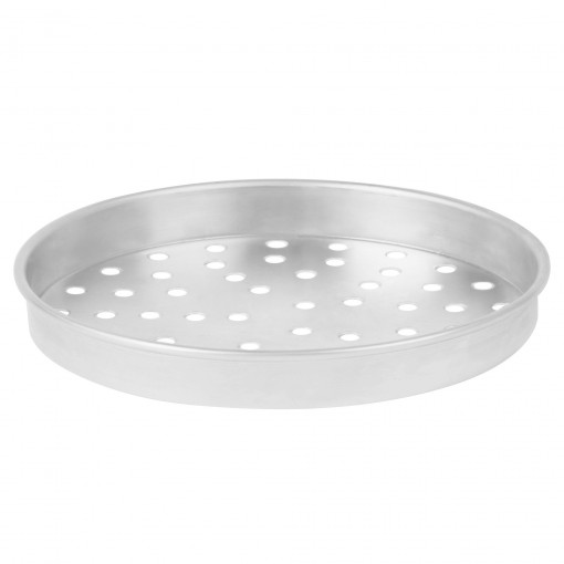 Super Perforated Heavy Weight Aluminum Straight Sided Pizza Pan