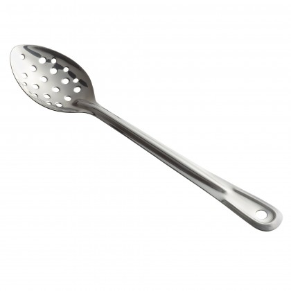 13" Standard Duty Perforated Stainless Steel Basting Spoon
