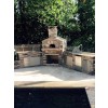 outdoor kitchen with pizza oven