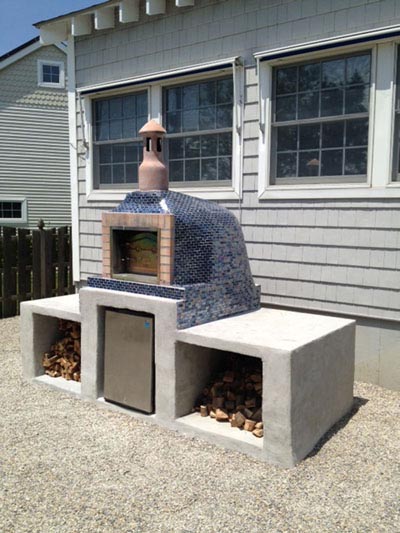 Brick pizza oven