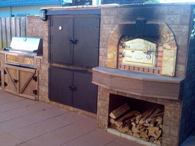 brick oven built in