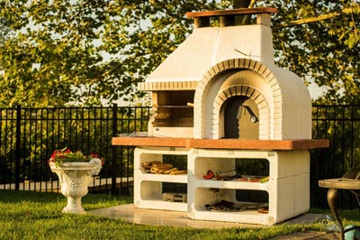 Wood fired oven combo