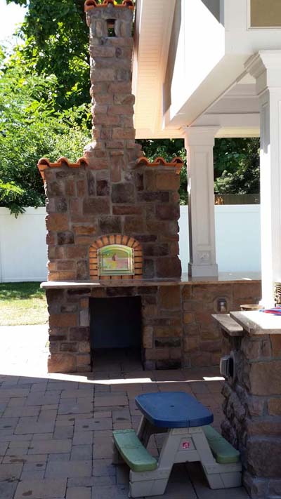 outdoor brick pizza oven
