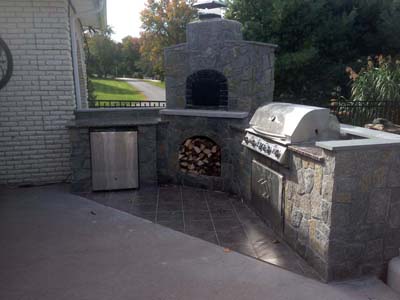 outdoor brick pizza oven