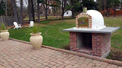 outdoor brick pizza oven