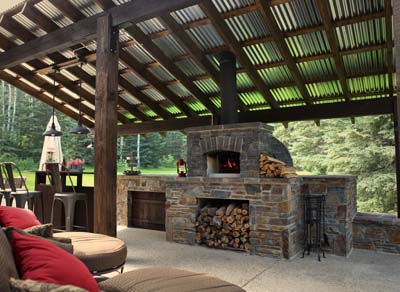 outdoor brick pizza oven