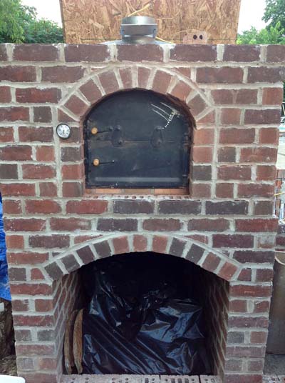 outdoor brick pizza oven