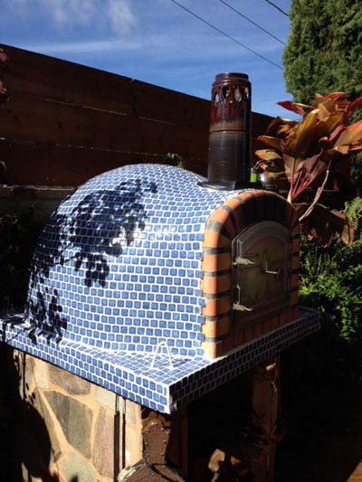 brick oven in tiles