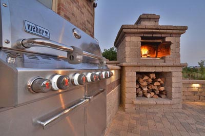 Brick Oven in Stone