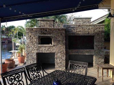 Volta oven in stones